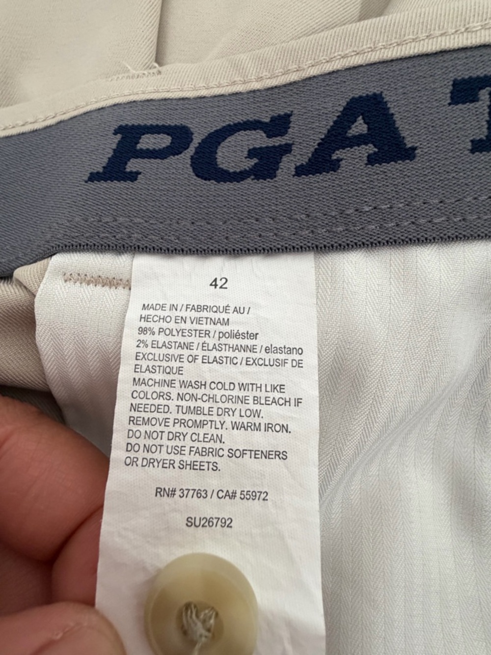 PGA Tour Men's‎ Sports Shorts – Navy and Beige - Picture 8 of 12